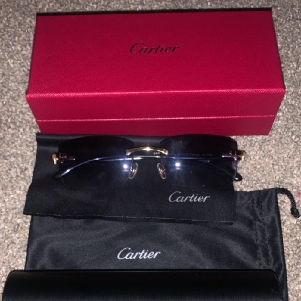 Authentic Cartier C Decor White BuffaloHor…